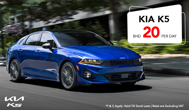 Kia K5, Car rental, Bahrain