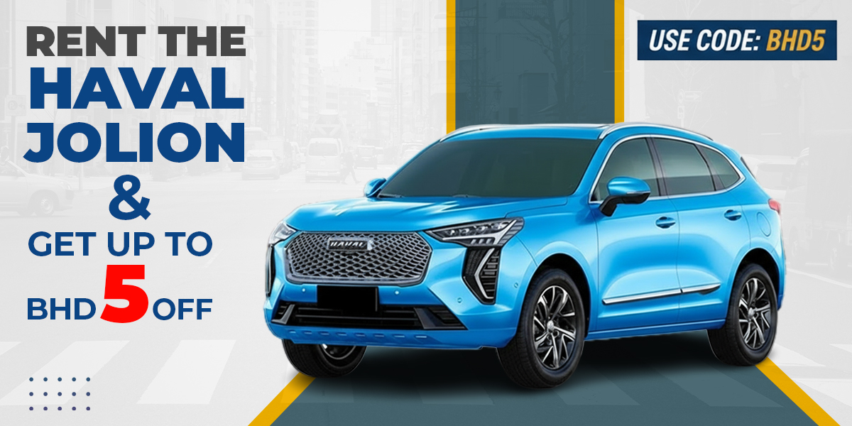 Flat BHD 5 OFF on Monthly Rentals for Haval Jolion - Bahrain's Most-Rented SUV!