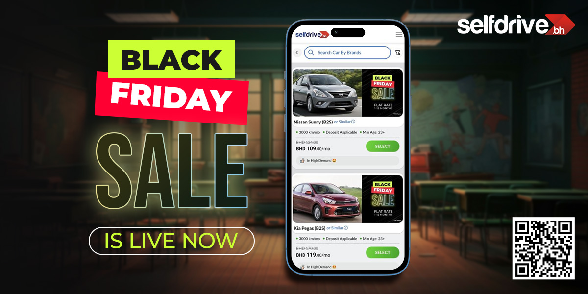 Bahrain's Black Friday Sale: Flat Rate Rentals, App-Only Deals & Massive Savings for 1-12 Months!